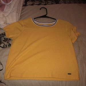 hollister yellow top